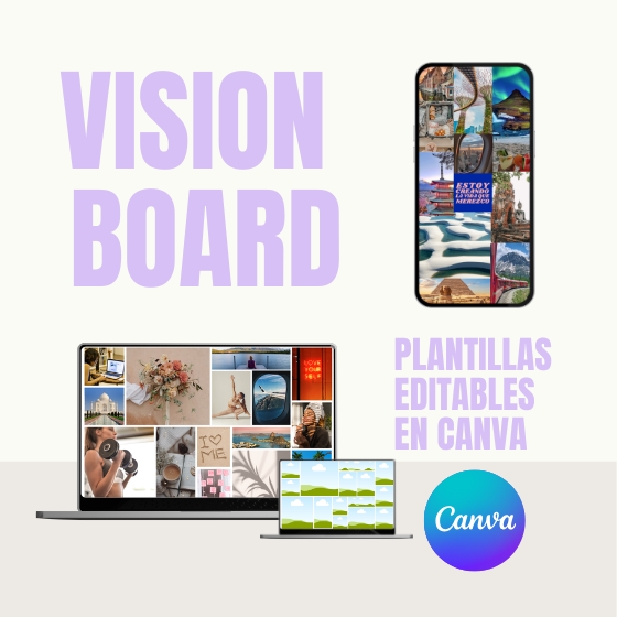 Plantillas para crear tu VISION BOARD