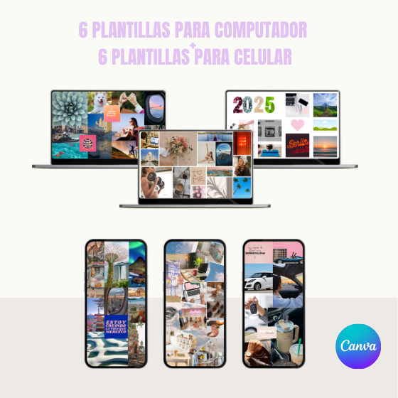 Plantillas para crear tu VISION BOARD